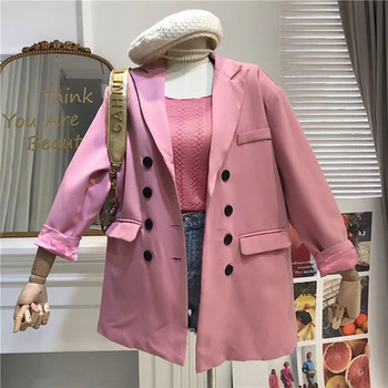 2020 New spring Fashion Women Blazer Female Button Outerwear casual Long Sleeve coat Vintage Korean terno feminino autumn XZ36
2020 New spring Fashion Women Blazer Female Button Outerwear casual Long Sleeve coat Vintage Korean terno feminino autumn XZ36