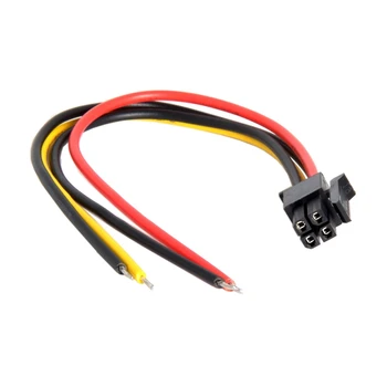 20AWG ATX Molex Mini Fit Pitch 3.0mm 4Pin Male to Open Power Cable Adapter