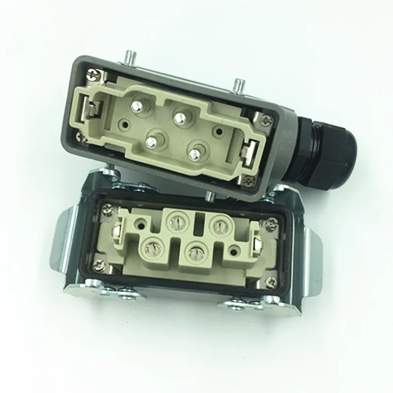 Heavy-duty Connector 80A Rectangular Hot Runner Plug HK-004/2 Industrial High-current Socket 4 Cores 6 Cores 12 Cores
Heavy-duty Connector 80A Rectangular Hot Runner Plug HK-004/2 Industrial High-current Socket 4 Cores 6 Cores 12 Cores