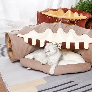 Cat Bed Tunnel Collapsible Removeable Cat Tunnel Tube Pet Interactive Play Toys with Plush Balls For Cat Puppy
Cat Bed Tunnel Collapsible Removeable Cat Tunnel Tube Pet Interactive Play Toys with Plush Balls For Cat Puppy