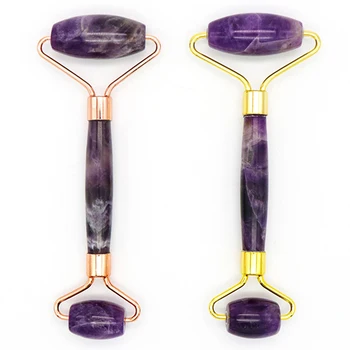 Natural Amethyst face Jade Roller purple amethyst face roller massage for Anti Cellulite Slimming Facial Massage beautiful skin
Natural Amethyst face Jade Roller purple amethyst face roller massage for Anti Cellulite Slimming Facial Massage beautiful skin