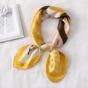 New Small Cute Cat Square Spring Summer Autumn Silk Scarf 70cm square scarves neckerchief head scarf hair bandana
New Small Cute Cat Square Spring Summer Autumn Silk Scarf 70cm square scarves neckerchief head scarf hair bandana