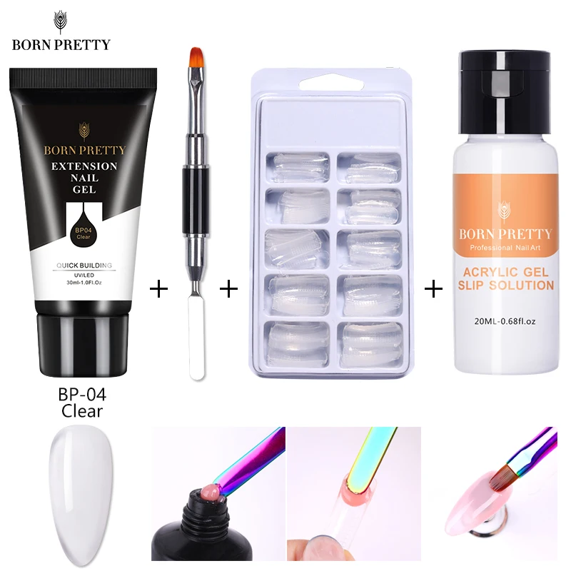 BORN PRETTY Nail Set Poly UV Gel Nail Polish Clear White Soak Off Varnish Extension Nail Gel Nail Art Design Manicuring Gel Kit
BORN PRETTY Nail Set Poly UV Gel Nail Polish Clear White Soak Off Varnish Extension Nail Gel Nail Art Design Manicuring Gel Kit