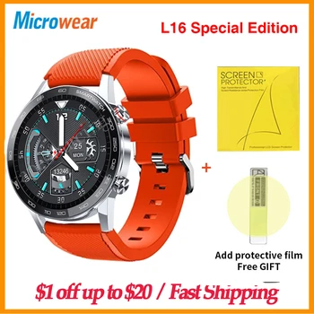 Original Microwear L16 Smart Watch Men IP68 Waterproof ECG Heart Rate Blood Pressure 360*360 L16 Smartwatch For Huwei Mobile
Original Microwear L16 Smart Watch Men IP68 Waterproof ECG Heart Rate Blood Pressure 360*360 L16 Smartwatch For Huwei Mobile