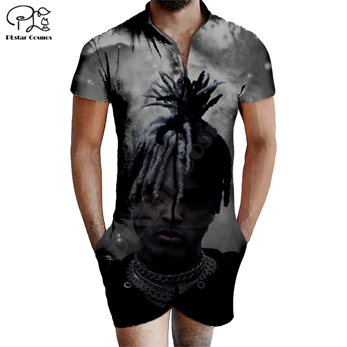 PLstar Cosmos summer Rapper Singer 3D Printed Zipper Jumpsuit Short Sleeve One Piece Casual Overalls Outfits women for men
PLstar Cosmos summer Rapper Singer 3D Printed Zipper Jumpsuit Short Sleeve One Piece Casual Overalls Outfits women for men