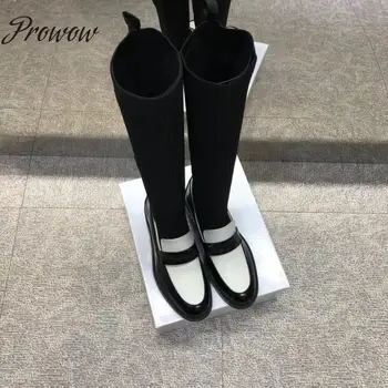 Ollymurs HIgh Quality Knitted Stretch Slip On Knee High Boots Round Toe Thick Heel Low Heel Boots Shoes Women
Ollymurs HIgh Quality Knitted Stretch Slip On Knee High Boots Round Toe Thick Heel Low Heel Boots Shoes Women