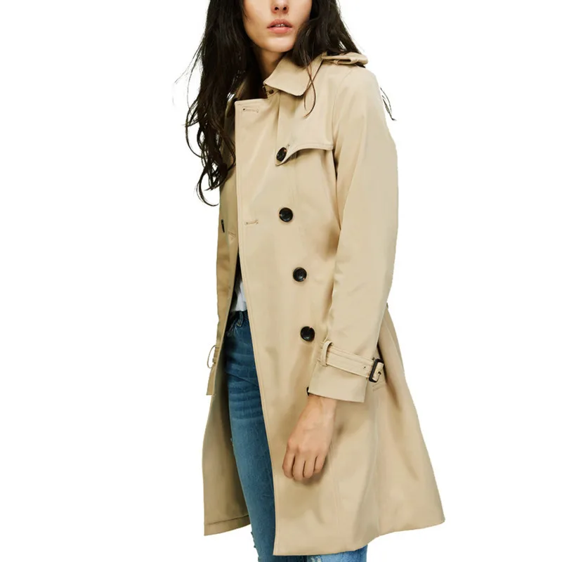 DEAT 2019 Autumn New Classic Double Breasted Khaki Trench Coat Waterproof Raincoat Outerwear Windbreaker Women Overcoat MG602
DEAT 2019 Autumn New Classic Double Breasted Khaki Trench Coat Waterproof Raincoat Outerwear Windbreaker Women Overcoat MG602