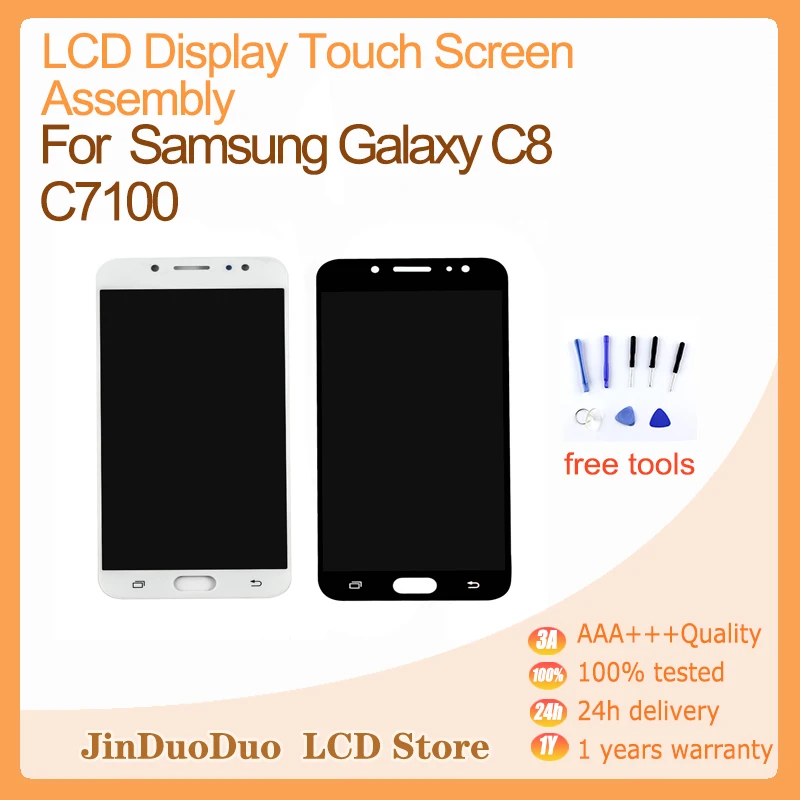 5.5inch For SAMSUNG GALAXY C8 LCD C7100 Touch Screen Panel Digitizer LCD Display Assembly C7 2017 C710F Replacement C8 C7108
5.5inch For SAMSUNG GALAXY C8 LCD C7100 Touch Screen Panel Digitizer LCD Display Assembly C7 2017 C710F Replacement C8 C7108