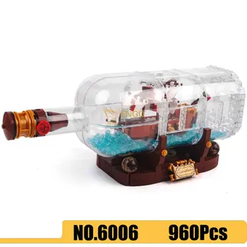 6006 Technic Series Ship Boat In A Bottle Pirates of the Set Caribbean Ship Building Blocks Compatible 21313 16051 83029
6006 Technic Series Ship Boat In A Bottle Pirates of the Set Caribbean Ship Building Blocks Compatible 21313 16051 83029