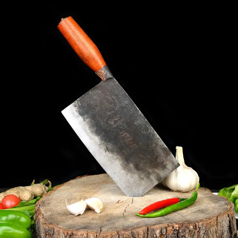 ZhenSanHuan Handhammered Forged Kitchen Knife Cleaver Full Tang Carbon Steel- Cleaver For Meat & Vegetables
ZhenSanHuan Handhammered Forged Kitchen Knife Cleaver Full Tang Carbon Steel- Cleaver For Meat & Vegetables