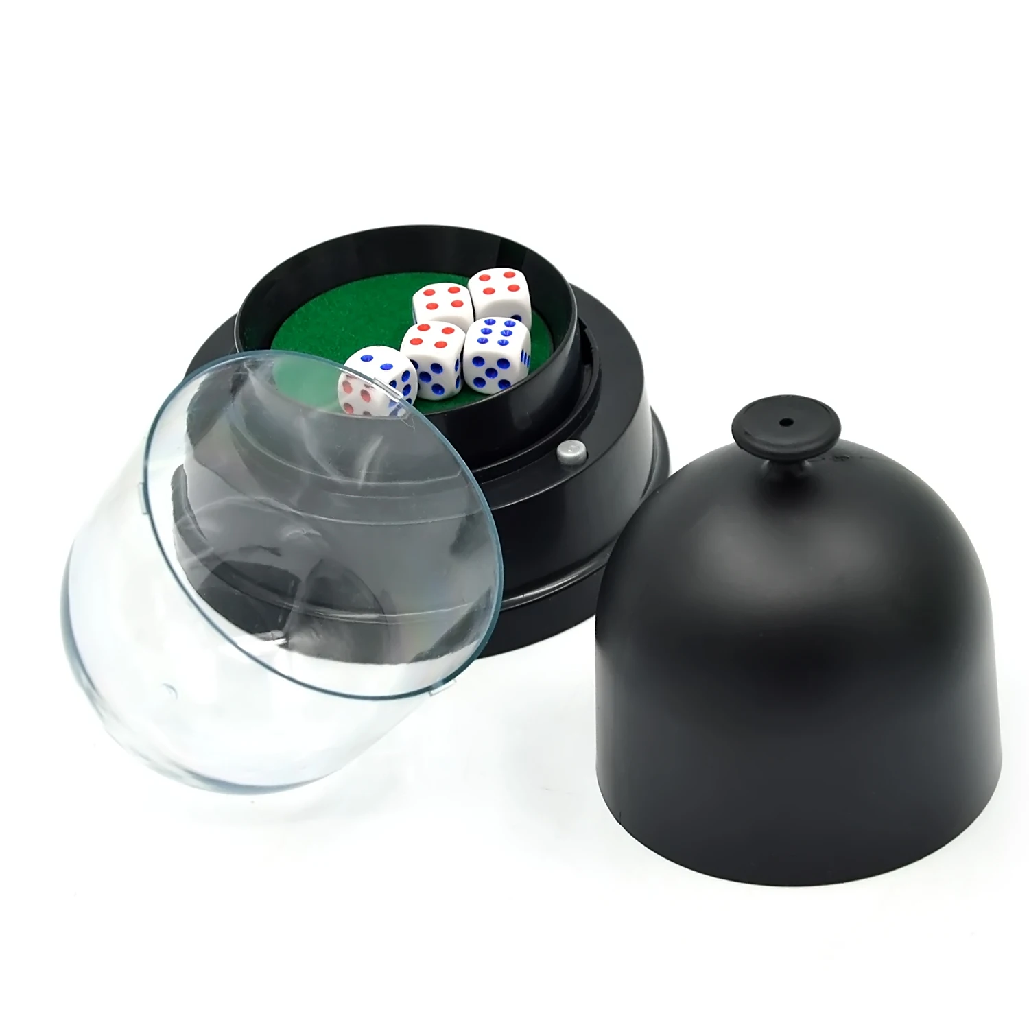 3 in 1 Electric Automatic Dice Roller Cup with 5 Dice Battery Powered Pub Bar Party Games Electronic Dice Club Dice Table Games
3 in 1 Electric Automatic Dice Roller Cup with 5 Dice Battery Powered Pub Bar Party Games Electronic Dice Club Dice Table Games