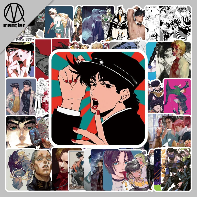 53pcs anime JOJO's bizarre adventure graffiti stickers, luggage laptop refrigerator waterproof stickers, children's toy stickers 
53pcs anime JOJO's bizarre adventure graffiti stickers, luggage laptop refrigerator waterproof stickers, children's toy stickers
