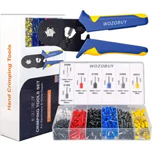 Ferrule Crimping Tool Kit,Self-Adjusting Hexagonal Wire Crimper Plier for AWG23-10 with 400/800/1200/1900/Wire End Terminals
Ferrule Crimping Tool Kit,Self-Adjusting Hexagonal Wire Crimper Plier for AWG23-10 with 400/800/1200/1900/Wire End Terminals