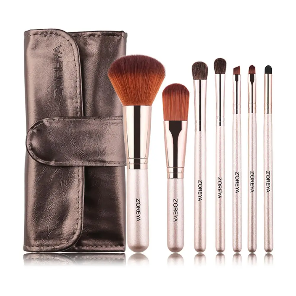 ZOREYA 7 pcs/ set makeup brush set with box champagne rayon portable suction buckle bag makeup brush makeup brushes tools
ZOREYA 7 pcs/ set makeup brush set with box champagne rayon portable suction buckle bag makeup brush makeup brushes tools