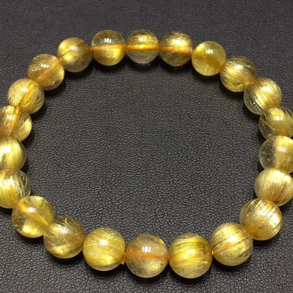 8.8mm Natural Gold Rutilated Quartz Crystal Bracelet Crystal For Woman Man Best Clear Round Beads Wealthy Certificate AAAAA
8.8mm Natural Gold Rutilated Quartz Crystal Bracelet Crystal For Woman Man Best Clear Round Beads Wealthy Certificate AAAAA
