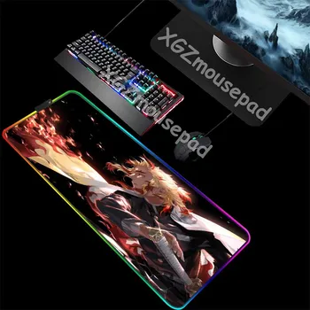 XGZ Large RGB Mouse Pad Black Lock Edge Anime Flame Sword Pattern Computer Desk Mat Speed Rubber Non-slip for Lol Dota Gamer Xxl
XGZ Large RGB Mouse Pad Black Lock Edge Anime Flame Sword Pattern Computer Desk Mat Speed Rubber Non-slip for Lol Dota Gamer Xxl