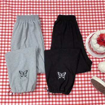 Spring and Autumn New Casual Pants Women's Elastic Waist High Waist Loose Bow Embroidered Straight Pants College Sweet Korean
Spring and Autumn New Casual Pants Women's Elastic Waist High Waist Loose Bow Embroidered Straight Pants College Sweet Korean