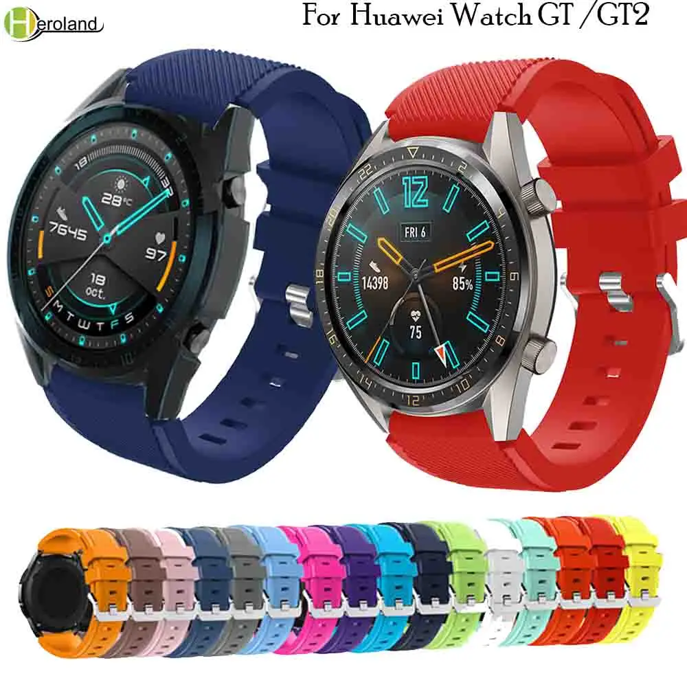 For HUAWEI WATCH GT 2 46mm/ 42mm smart watch strap replace wristband 22mm silicone bracelet For Huawei Watch GT 46 /42mm /Active
For HUAWEI WATCH GT 2 46mm/ 42mm smart watch strap replace wristband 22mm silicone bracelet For Huawei Watch GT 46 /42mm /Active