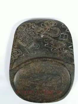 YIZHU CULTUER ART Collection Ancient Chinese Natural Black Jade Carving Kylin Inkstone Decoration
YIZHU CULTUER ART Collection Ancient Chinese Natural Black Jade Carving Kylin Inkstone Decoration