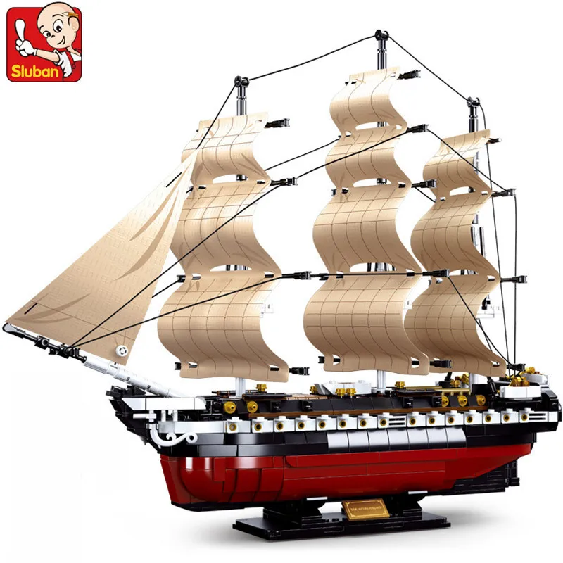 1118Pcs Ship Constitution Sailing Frigate Building Blocks Kit Ancient Battleship Boat Bricks Model Educational Toys for Children
1118Pcs Ship Constitution Sailing Frigate Building Blocks Kit Ancient Battleship Boat Bricks Model Educational Toys for Children