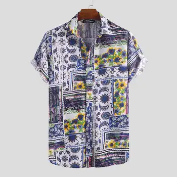 2020 Printed Men Shirt Beach Vacation Tops Lapel Breathable Casual Vintage Short Sleeve Summer Hawaiian Shirts Camisas Hombre
2020 Printed Men Shirt Beach Vacation Tops Lapel Breathable Casual Vintage Short Sleeve Summer Hawaiian Shirts Camisas Hombre