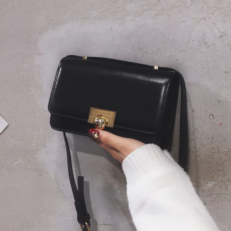 Mini Bags2019 Korean-style Versitile Fashion Solid Color Lock Square Sling Bag Simplicity Mini Shoulder Bag
Mini Bags2019 Korean-style Versitile Fashion Solid Color Lock Square Sling Bag Simplicity Mini Shoulder Bag