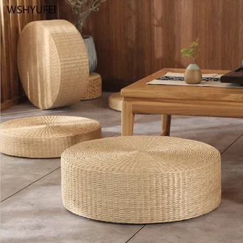 1Pcs Japanese-style straw-shaped futon cushion padded round cushion meditation pad dazed meditation mat home tatami mat yoga mat
1Pcs Japanese-style straw-shaped futon cushion padded round cushion meditation pad dazed meditation mat home tatami mat yoga mat