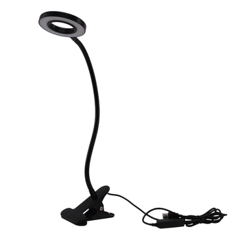 USB LED Book Reading Light Phone Live Stream Fill Light Selfie Lamp Multifunction Bedside Table Study Clip Lamp Desk Light