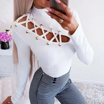 Sexy Women New Hollow Out Slim Fit Tee Shirts Ladies Fashion Casual Round Neck Long Sleeve T-Shirt Tops
Sexy Women New Hollow Out Slim Fit Tee Shirts Ladies Fashion Casual Round Neck Long Sleeve T-Shirt Tops