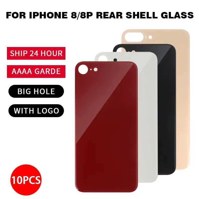 QTDITUO AAAA++++ 10Pcs/Set Big Hole Back Cover Glass for iPhone 8 8Plus Replacement Parts Rear Case With Logo CE Whlosale
QTDITUO AAAA++++ 10Pcs/Set Big Hole Back Cover Glass for iPhone 8 8Plus Replacement Parts Rear Case With Logo CE Whlosale