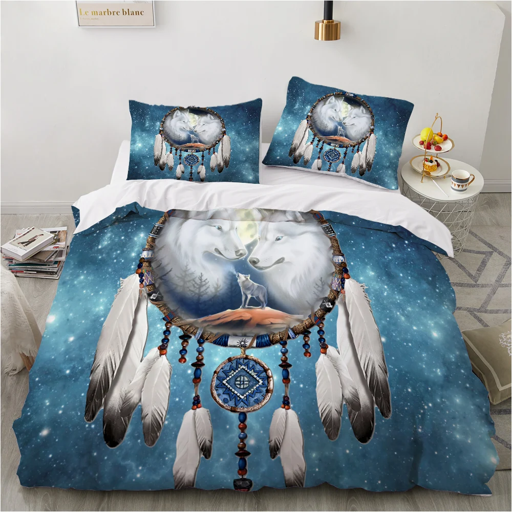 duvet cover set pillowcase euro 2.0 1.5 family for home 3D luxury bed linen Bedding set bed linings 70x70 Dream catcher wolf
duvet cover set pillowcase euro 2.0 1.5 family for home 3D luxury bed linen Bedding set bed linings 70x70 Dream catcher wolf