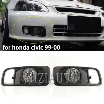 

1 set Fog Lights Halogen FOR HONDA CIVIC 2/3/4 dr 99-20 EK EG EM JDM Kit EX DX LX SI SiR HB HX YC100479 foglight headlights