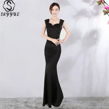 Skyyue Royal Blue Evening Gown Sleeveless Tank Robe De Soiree C136 Crystal Square Collar Floor-Length Mermaid Dress Woman Party
Skyyue Royal Blue Evening Gown Sleeveless Tank Robe De Soiree C136 Crystal Square Collar Floor-Length Mermaid Dress Woman Party