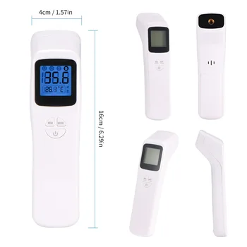 Non-Contact Temperature Gun Infrared Forehead Body Adult Thermometer Measurement Meter
Non-Contact Temperature Gun Infrared Forehead Body Adult Thermometer Measurement Meter