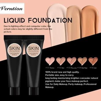 Verntion Foundation Makeup Liquid Foundation Full Coverage Matte Moisturizer Face Base High Coverage Brighten Concealer Cream
Verntion Foundation Makeup Liquid Foundation Full Coverage Matte Moisturizer Face Base High Coverage Brighten Concealer Cream
