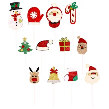 12pcs/Set Exquisite Practical Xmas Cake Topper Cake Topper Cake Ornament Xmas Cake Decor Cake Plug-in
12pcs/Set Exquisite Practical Xmas Cake Topper Cake Topper Cake Ornament Xmas Cake Decor Cake Plug-in