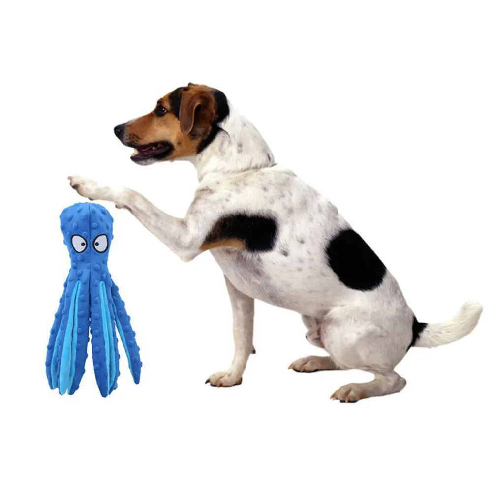 

Dog Octopus Toys Pets Chewing Animals Teeth Clean Sounding Plush Toys Pet Dogs Cats Training Supplies Juguetes Para Perros