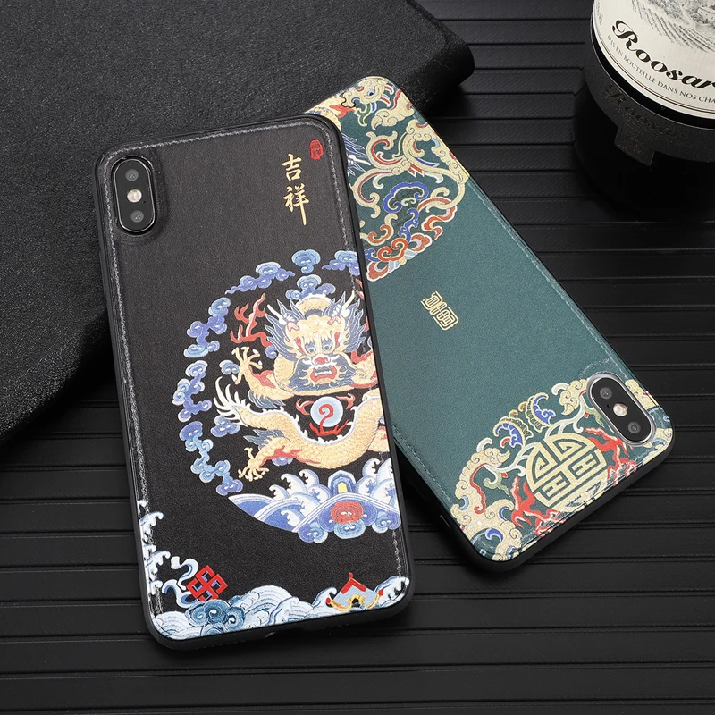 Chinese style case for iPhone x xr xs max 6 6s 7 8 plus phone case cover Skin texture Dragon phoenix
Chinese style case for iPhone x xr xs max 6 6s 7 8 plus phone case cover Skin texture Dragon phoenix