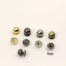 10pcs 8mm Mashroom Head Rivet Screw Bags Hardware Handbag Studs Button Nail Feet Rivet Metal Buckles DIY Leather Craft
10pcs 8mm Mashroom Head Rivet Screw Bags Hardware Handbag Studs Button Nail Feet Rivet Metal Buckles DIY Leather Craft