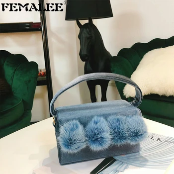 Winter Scrub Velvet Wool Ball Evening Handbag Women Luxury Designer Fur Ball Female Shoulder Clutch Bag Ladies Box Messenger Bag
Winter Scrub Velvet Wool Ball Evening Handbag Women Luxury Designer Fur Ball Female Shoulder Clutch Bag Ladies Box Messenger Bag