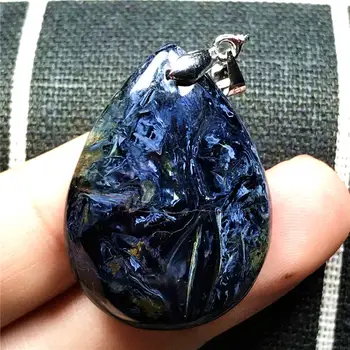 Necklace Pendant Natural Blue Pietersite Beads Woman Man Crystal 33x24x8mm Water Drop Silver Namibia Fire Stone Jewelry AAAAA
Necklace Pendant Natural Blue Pietersite Beads Woman Man Crystal 33x24x8mm Water Drop Silver Namibia Fire Stone Jewelry AAAAA