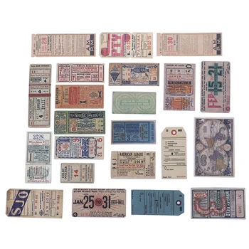 22pcs/Pack Vintage Retro Tickets Old Peper Bill Decorative Sticker DIY Scrapbooking Planner Photo Diary Album Sticker Toys
22pcs/Pack Vintage Retro Tickets Old Peper Bill Decorative Sticker DIY Scrapbooking Planner Photo Diary Album Sticker Toys