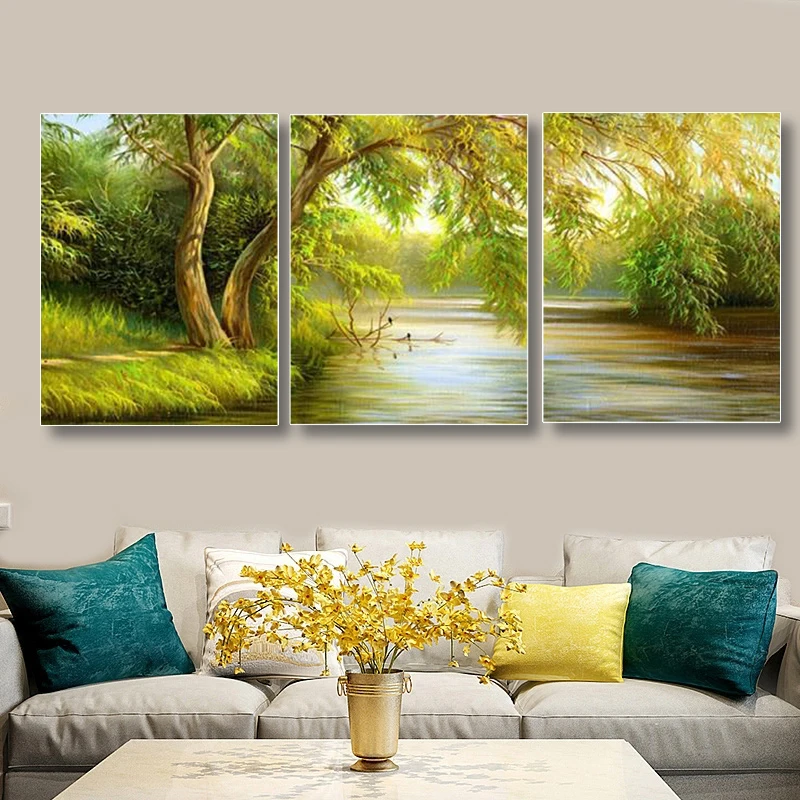 3 Pcs Abstract Landscape Oil Paintings Canvas Art Spring Scenery Posters and Prints Wall Pictures for Living Room Bedroom Decor
3 Pcs Abstract Landscape Oil Paintings Canvas Art Spring Scenery Posters and Prints Wall Pictures for Living Room Bedroom Decor