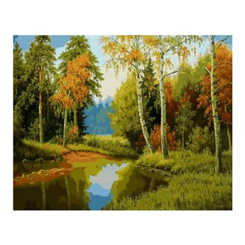 Frameless Lake Forest DIY Painting By Numbers Landscape Wall Art Picture Hand Painted for Home Decors
Frameless Lake Forest DIY Painting By Numbers Landscape Wall Art Picture Hand Painted for Home Decors