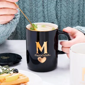 Ceramic Korean Version Mug Creative Letter Cup Milk Coffee Water Cup With Lid Spoon Couple Large Capacity Mug Students Drinkware
Ceramic Korean Version Mug Creative Letter Cup Milk Coffee Water Cup With Lid Spoon Couple Large Capacity Mug Students Drinkware