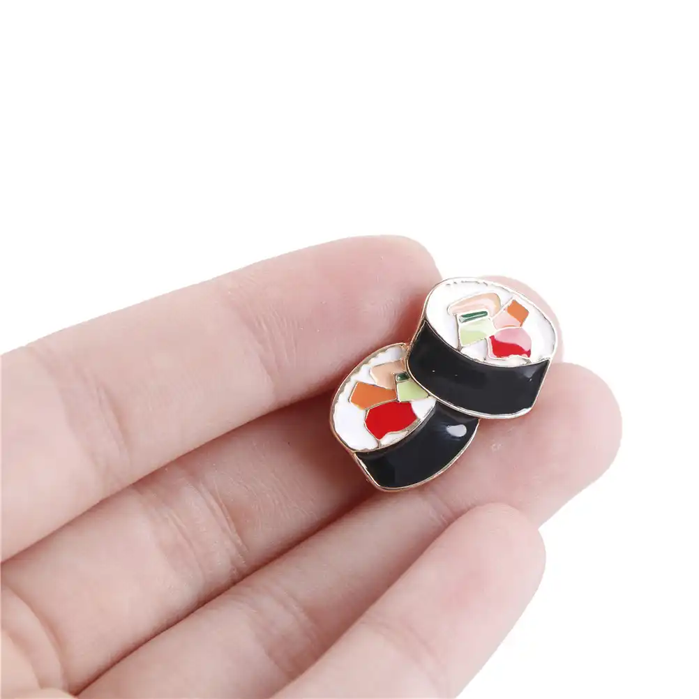 brooch new pins bento rice roll salmon sushi fashion gift for