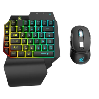 ZIYOU LANG Gaming Keyboard + Mouse Kit One-Handed Keyboard Bluetooth Built-In Game Controller for PUBG Android IOS MTK
ZIYOU LANG Gaming Keyboard + Mouse Kit One-Handed Keyboard Bluetooth Built-In Game Controller for PUBG Android IOS MTK