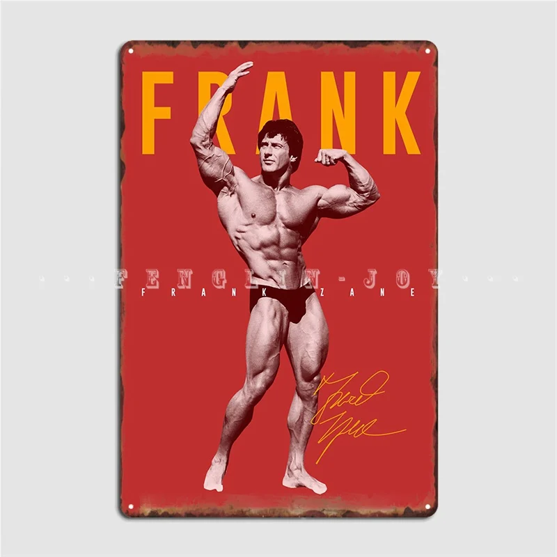Металлический плакат Frank Zane Bodybuilder Настенный декор для паба гаража Классический