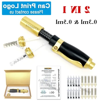 2 in 1 Noninvasive Nebulizer Meso injection Gun hyaluron pen 0.3ml & 0.5ml two head gold hyaluronic acid pen lip filling injecto
2 in 1 Noninvasive Nebulizer Meso injection Gun hyaluron pen 0.3ml & 0.5ml two head gold hyaluronic acid pen lip filling injecto