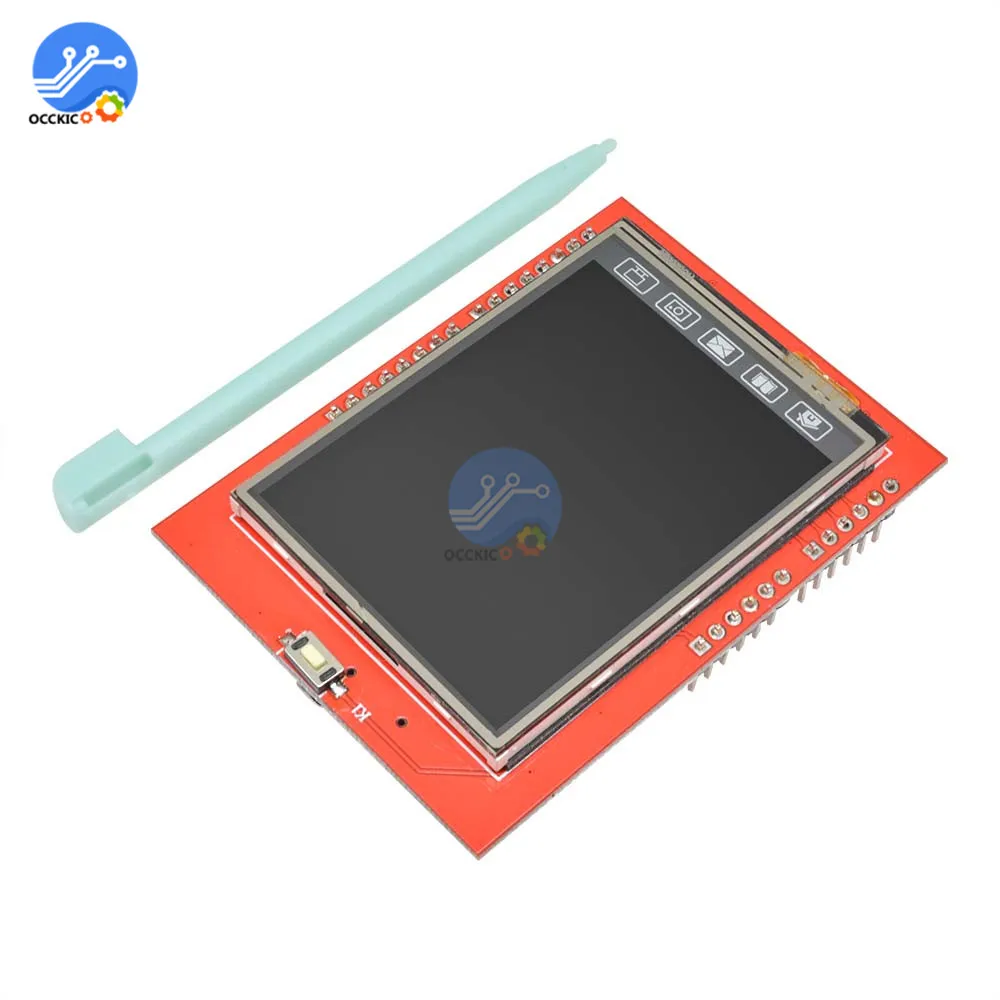 2.4 inch LCD Display TFT Touch Screen Shield 240x320 18-bit Spfd5408 Screen Controller for Arduino UNO R3 Mega2560
2.4 inch LCD Display TFT Touch Screen Shield 240x320 18-bit Spfd5408 Screen Controller for Arduino UNO R3 Mega2560